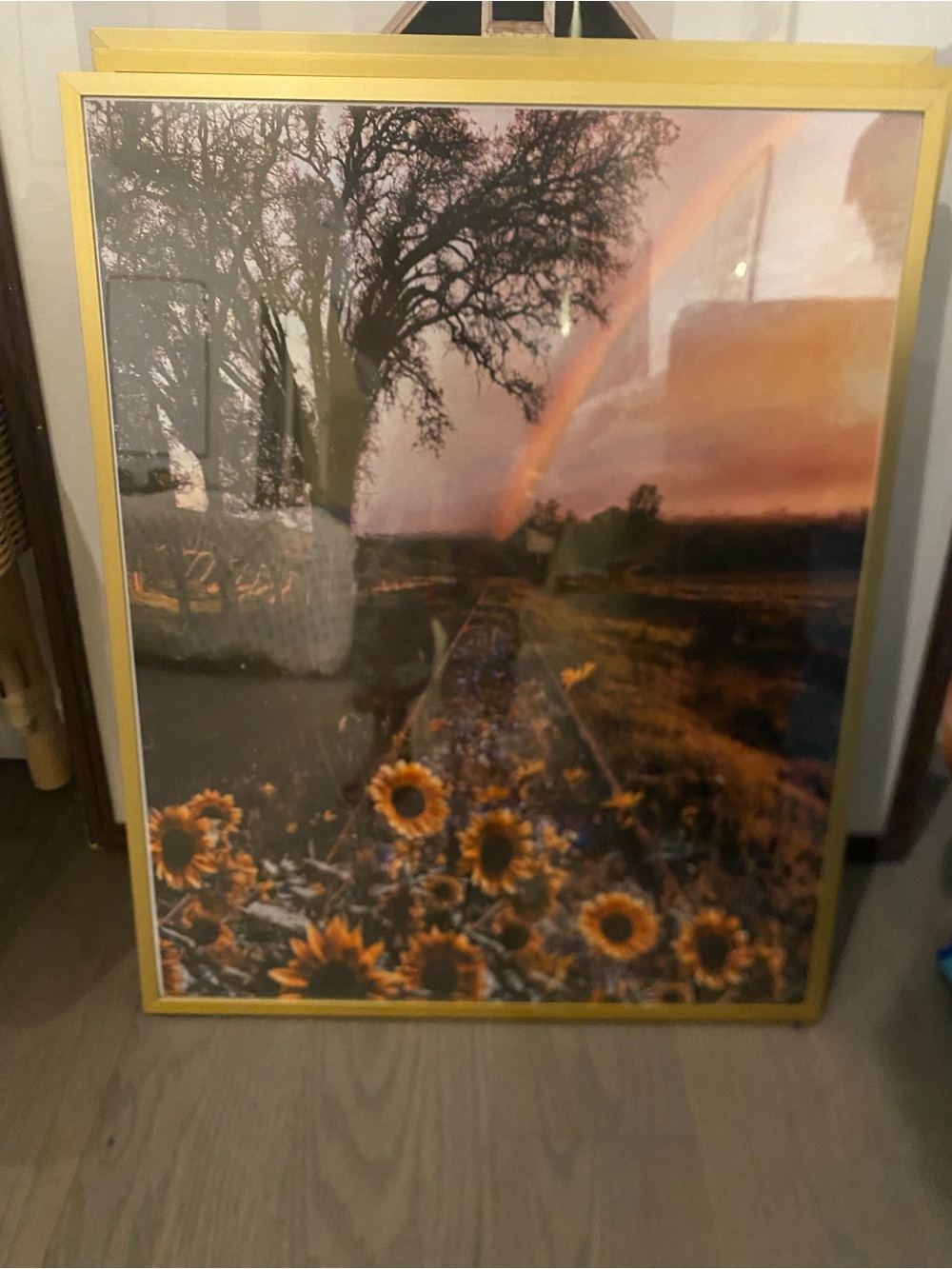 Siobhan O’Dwyer Sunflower Railroad Framed Wall Art - 16x20